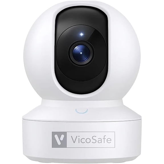 VicoHome CA48 Indoor Security Camera – 3K WiFi Pet & Baby Monitor, 360° Pan/Tilt, Night Vision, Motion Detection, Two-Way Audio, Works with VicoHome App