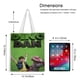 thumbnail image 5 of Dino Dan Bolso de tela con estampado de lienzo para mujer, bolsa de compras reutilizable y estética, con cremallera interior, regalo para mujer, 35 × 40 cm., 5 of 6
