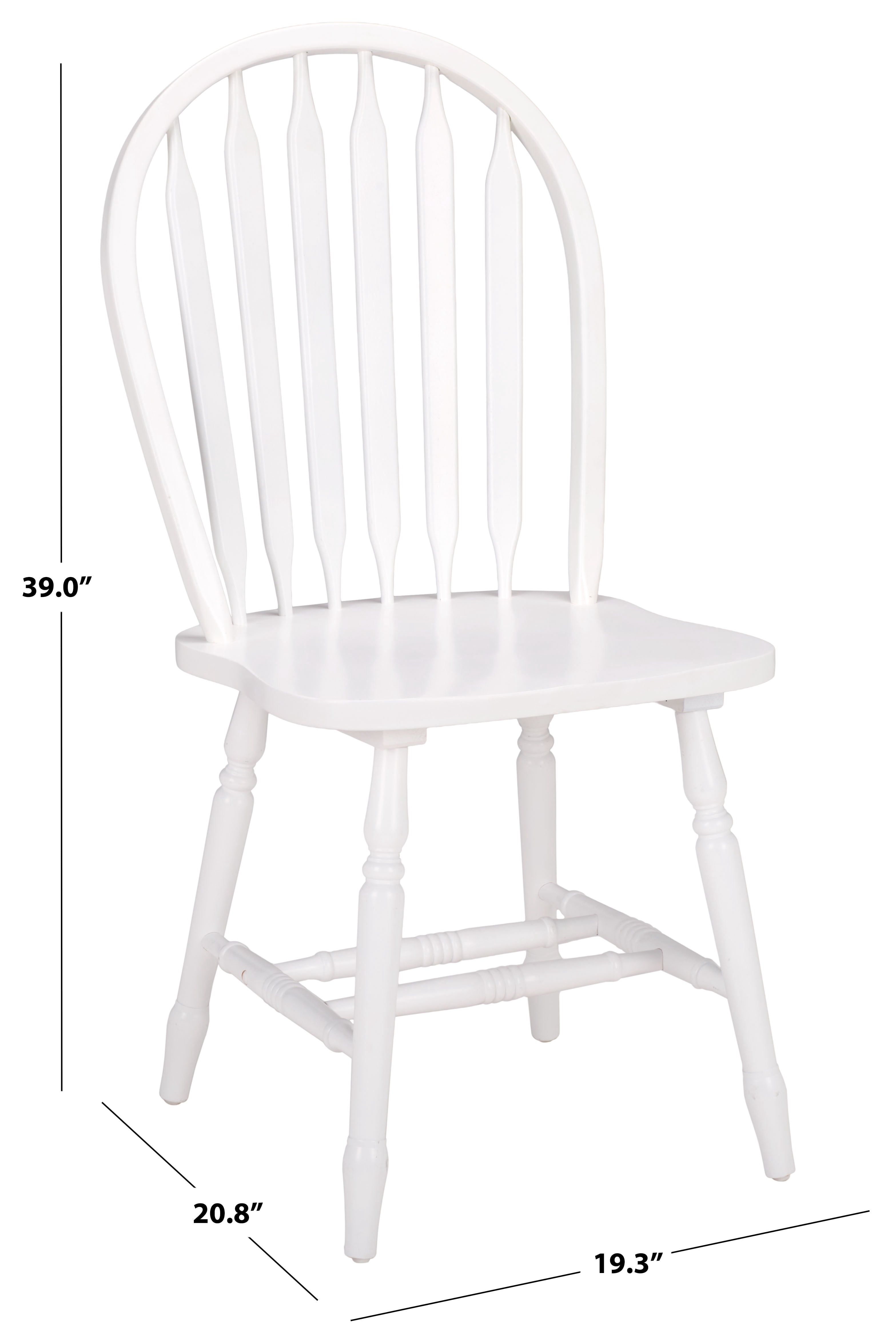 Safavieh Fazel Wood Dining Chairs, White (Set of 2)