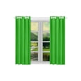 thumbnail image 2 of MKHERT Modern Minimalist Solid Green Window Curtains Kitchen Curtain Room Bedroom Drapes Curtains 26x39 inch, 2 Piece, 2 of 3