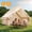 4-6 person, variant on Qunler 4-6 Person Inflatable Glamping Tent with Pump, Large Waterproof Air Tent for Camping, Easy Setup in 5 Mins, Windproof Cabin Shelter, Beige