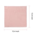 thumbnail image 4 of Unique Bargains 100% Cotton 6-Pack Washcloth Face Towels 13" x 13" Pink, 4 of 8