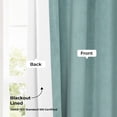 thumbnail image 5 of Half Price Drapes Signature Aqua Mist Velvet Blackout Curtains for Bedrooms (1 Panel), 50WX 108L, 5 of 10