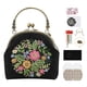 thumbnail image 5 of Bolso de bordado DIY con patrón de flores, bolso portátil, bolso cruzado de 16,5 cm (sin terminar) (Motif de fleur étoile), 5 of 7