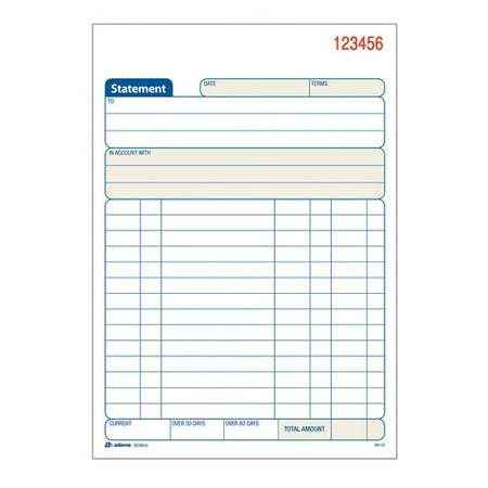 - (2 Pack) Adams 2-Part Carbonless Statement Book