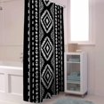 thumbnail image 5 of Shower Curtain Black Boho Shower Curtains for Bathroom Decor Bohemian Style Shower Curtain Sets with Hooks Waterproof Fabric Bath Curtain Standard 72" X 72", 5 of 6