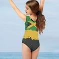thumbnail image 3 of FOR U DESIGNS Breathable Baby Girls' Swimwear One Piece Rash Guard Jamaican Flag Summer Beach Swimsuit Teens Casual Gymnastics Leotard Size 3-4, 3 of 8