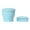 Blue, variant on Collapsible Travel Cup with Lid - BPA Free Silicone Folding Cup with Stainless Steel Rim - Portable Pocket Cup for Mouthwash, Hiking, Camping & Kids ,8oz