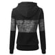 thumbnail image 4 of Jersey Casual Mujer Manga Larga Hit Color Costura Cordón Sudaderas Con Capucha De Invierno Likrtyny Mujer, 4 of 9