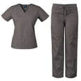 thumbnail image 4 of Womens V-Neck Top and Drawstring Pant Medical Scrub Set, Style 7891, 4 of 4