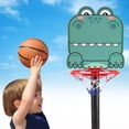 thumbnail image 4 of Set de baloncesto con altura ajustable de 30 a 100 cm con pelota HUOGUO, 4 of 5