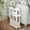 White, variant on Small Narrow Side Table, 3-Tier Skinny End Table with Storage Shelf, Slim Nightstand Bedside Table for Small Spaces, Living Room, Bderoom,