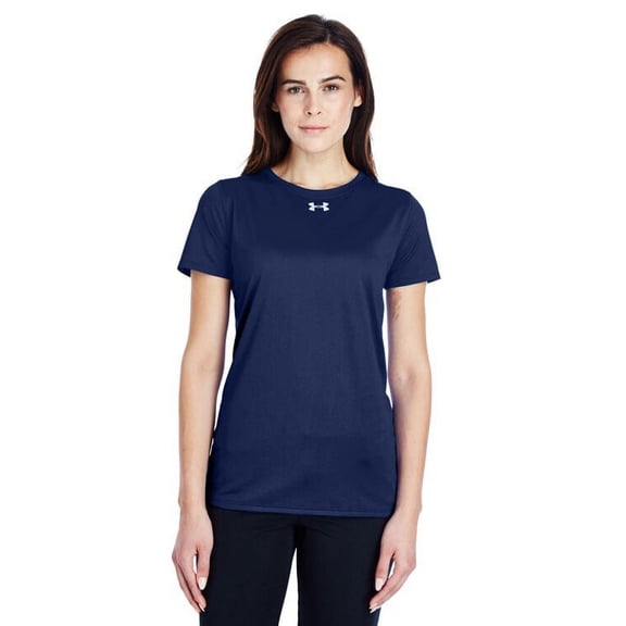 Under Armour Women's Team Tech Loose Midnight  Navy Short Seleve shirt (M)