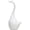 Ceramic Swan, variant on White Toilet Brush and Holder Set,Modern Bathroom Decor Closed Toilet Bowl Brush Household Cleaning Brush for Bathtub