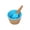 Blue, variant on Ice Cream Bowls and Spoons Set, Cute Plastic Reusable Dessert Cups for Kids and Toddlers, Vibrant BPA-Free Snack Bowls for Parties and Birthday Treats, Green