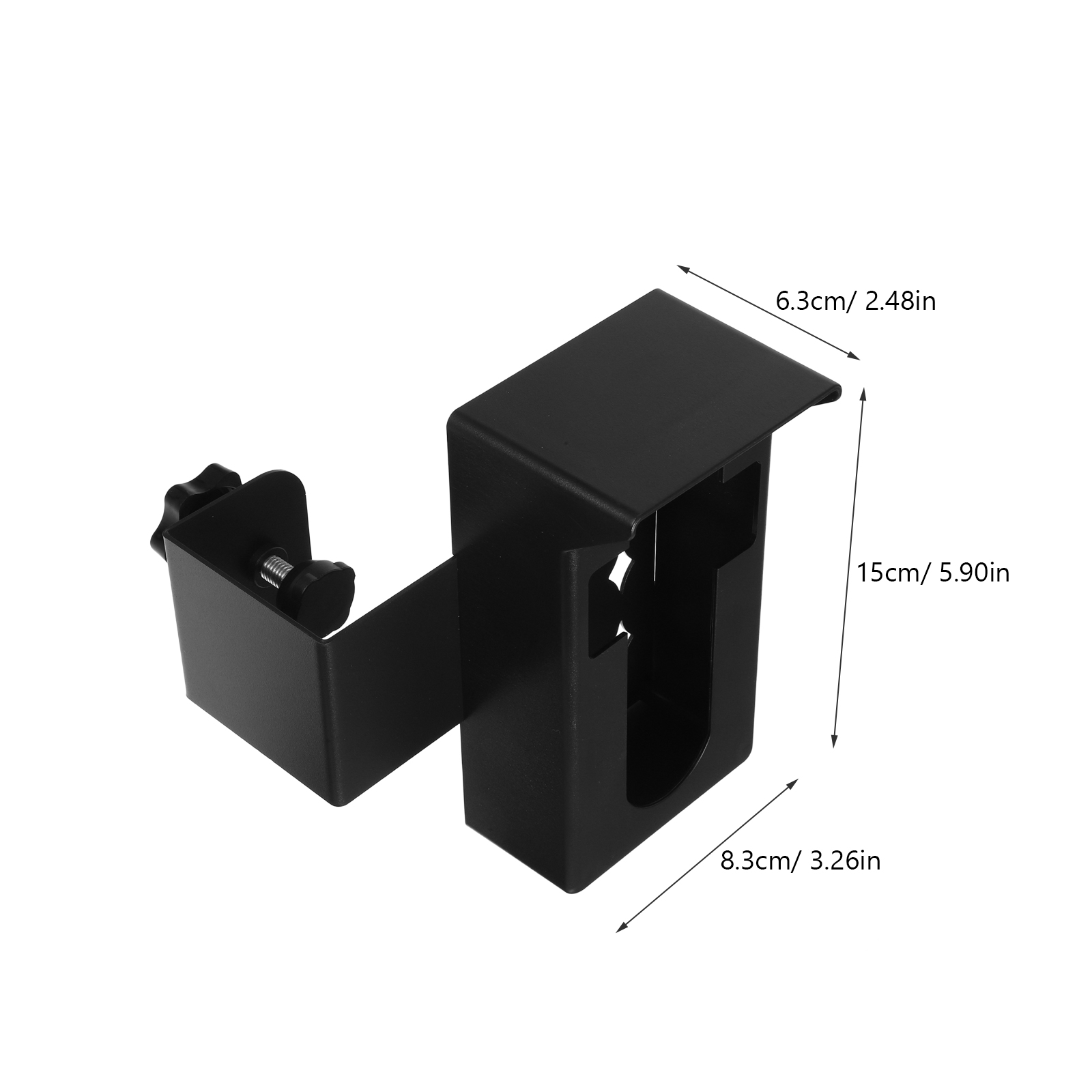 NICEXMAS Anti Theft Doorbell Mount No Drill Installation Black 1 Set 5.9x3.3x2.5in
