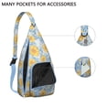 thumbnail image 3 of Farmhouse Floral Crossbody - Rustic Sunflower & Butterfly Pattern, Multi-Pocket Anti-Theft Daypack, 3 of 4