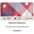 thumbnail image 4 of 4th of July Tablecloth, Patriotic Tablecloth Rectangle 59x59 inch, Red and Blue Stars Indoor or Outdoor American Flag Independence Day Kitchen Table Decorations for Dinner, 4 of 6