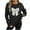 Black, variant on Karight Women's Casual Crew Neck Sweaters Pullover Embroidery Lace Butterfly Sweater Comfortable Long Sleeve Top