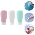 thumbnail image 6 of TABLZONE 3-Pack Travel Silicone Bottles Reusable Leak-Proof Toiletry Containers Assorted Colors for Travel, 6 of 7