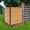 1 Pack（2 Panels）, variant on Air Conditioner Privacy Fence Screen Outdoor Garbage Can Enclosures, Metal Stake Wood 36"W X 44"H Trash Can Fence Enclosure, Pool Equipment Privacy Screen Vinyl Panels