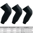 thumbnail image 3 of AGPtek Knee Pad Honeycomb Crashproof Basketball Leg Knee Long Sleeve Protective Pad Black L, 3 of 7