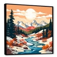 thumbnail image 2 of Designart "Vibrant Colorado Winter Peaks II" Food & Beverage Framed Wall Art - Orange Fruits Bedroom Framed Canvas Wall Art, 2 of 6