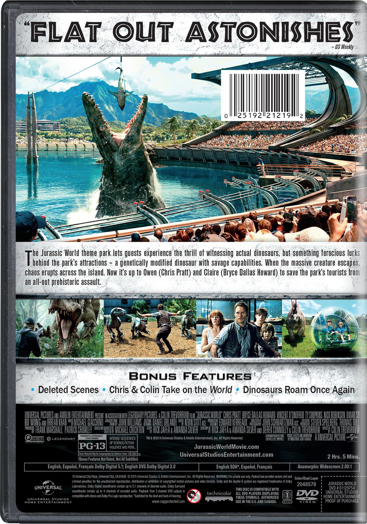 Jurassic World [DVD] - Walmart.com