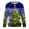 thumbnail image 2 of Patlollav Christmas Tops for Ladies,Womens Fall Long Sleeve Sweatshirt Tops Blouse Gift, 2 of 6