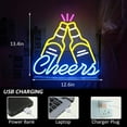 ZYBeer Neon Sign LED Neon Beer Bar Signs for Man Cave Decor Beer Logo