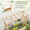 thumbnail image 6 of GVN Garden Bed Planter, Raised Garden Bed,Raised Garden Bed Wooden Elevated Planter Box with Hanging Roof-L, 6 of 11