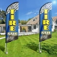 thumbnail image 4 of Tire Sale business Flag, 8FT Tire Sale Advertising Feather Flag,Tire Sale Banner for Store,Commercial Use Flag (FLAG ONLY), 4 of 5