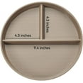 thumbnail image 4 of Portion Control Plate For Adults Weight Loss, Round Bariatric Portion Control Plate, Reusable Wheat Straw Divided Plate With 3 Compartments, Dishwasher & Microwave Safe (2Pcs), 4 of 7