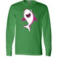 thumbnail image 3 of Inktastic Cute Shark, Little Shark, Pink Shark Long Sleeve T-Shirt, 3 of 5