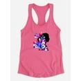 thumbnail image 3 of Woman Silhouette Colorful Racerback Tank Women -Image by Shutterstock, Female Small, 3 of 4