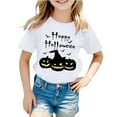 thumbnail image 1 of T-shirt Décontracté à Manches Courtes et Col Rond pour Enfants avec Lettres, 1 of 3