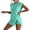 Mint Green, variant on YUEHUA Womens Travel Outfits Summer Lounge Set 2026 Two Pieces Mineral Wash Cotton Tank Top Lined Split Athletic Skirt Set