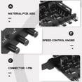 thumbnail image 3 of MLINS Fan Hub 4-pin Port Computer Fan Extension Adapter Cooling Fan Hub Splitter Pc Fan Accessory, 3 of 8