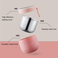 thumbnail image 4 of YSTIANN Hot Food Flask 304 Stainless Steel, Vacuum Insulated Lunch Box, Leakproof Wide Mouth Thermos with Foldable Spork, for School Office Picnic Breakfast and Soup WJ94-5635, 4 of 8
