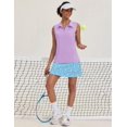 thumbnail image 6 of Pinspark Golf Shirts for Woman Sleeveless Tennis Tank Top UPF 50+ Workout Tee with Zipper V Neck Athletic Tops Quick Dry Exercise T Shirt, 6 of 6