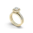 thumbnail image 3 of 1 Carat T.W. Diamond 10kt Yellow Gold Single Halo Engagement Ring Set, 3 of 4