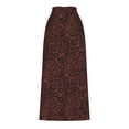 thumbnail image 4 of Maoxin Skirt for Women Women's Fall And Winter Fashion High Waist Printed Half Skirt Half Skirt ,Brown,M, 4 of 7