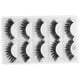 thumbnail image 1 of Pestañas postizas rizadas, 5 pares de pestañas postizas gruesas y densas, pestañas postizas hechas con cuidado, 1 of 8