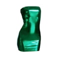 thumbnail image 4 of Women's Shiny Strapless Dress, Metallic Bodycon Mini Clubwear for Night Out, Halloween, Cosplay Costume, Christmas Party and Performance, Sexy Stretchy Party Dress-Green, 4 of 4