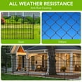 thumbnail image 6 of Yeshouse 15 Panels Decorative Outdoor Garden Fence for Yard,32 in(H) X 36 ft(L) No Dig Decorative Fence for Outdoor,Yard, Patio,Animal Barrier Rustproof Metal Wire Panel,Temporary Dog Fence- Arch, 6 of 6