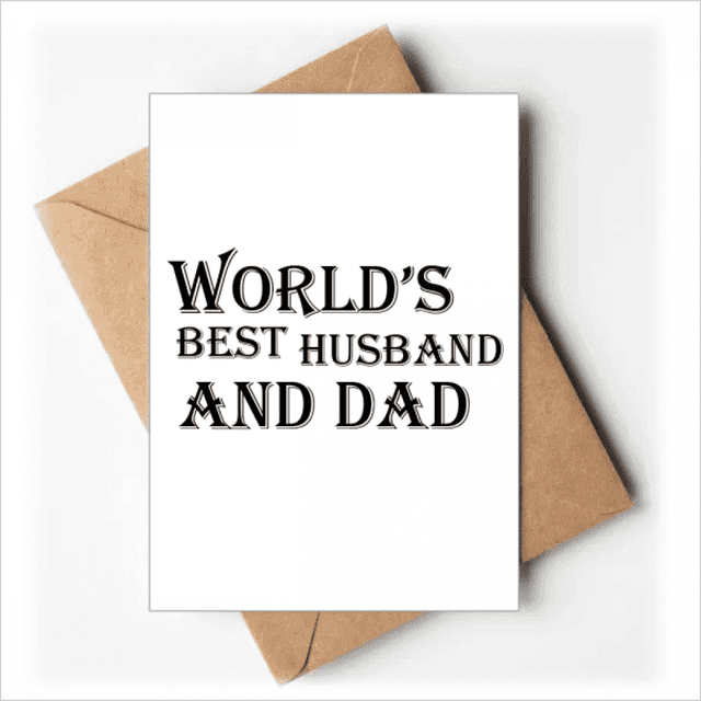 Dreang World's Best Dad and Husband Quote Greeting Cards You are Invited Invitations