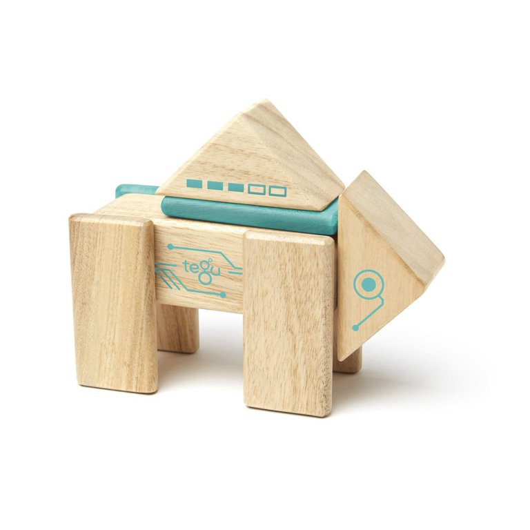Tegu robo magnetic cheap wooden block set