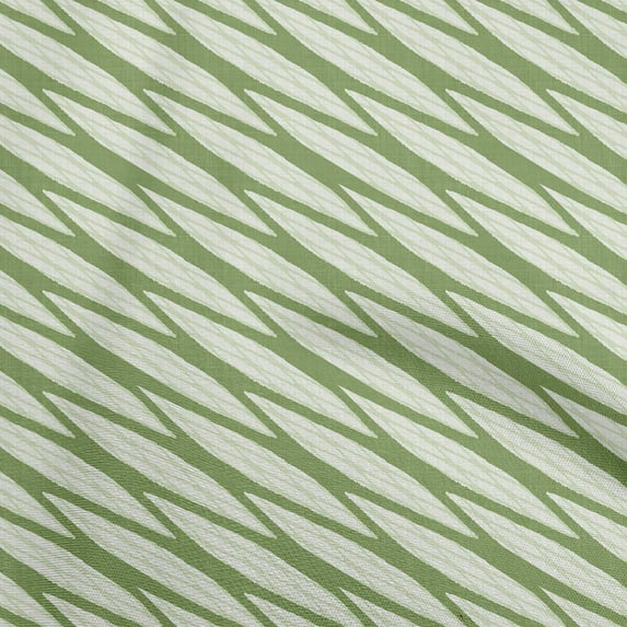 oneOone Cotton Cambric Light Green Fabric Abstract Stripe Quilting Supplies Print Sewing Fabric By The Yard 56 Inch Wide