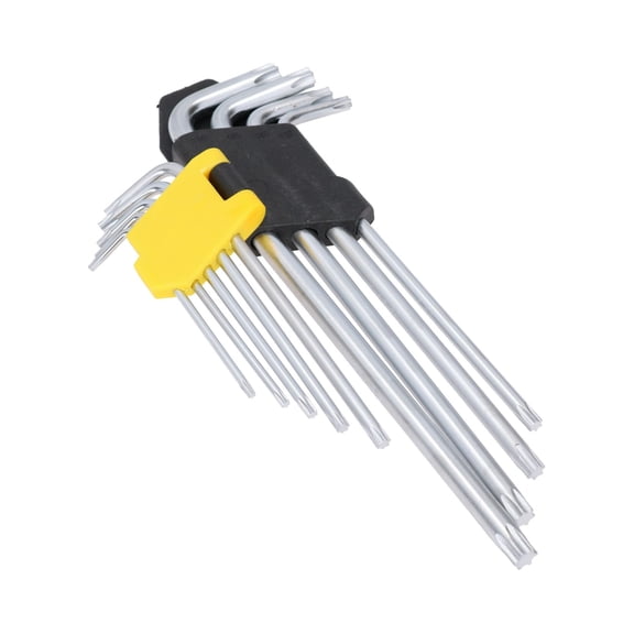 Torx / tamperproof Allen Key Set Extra Long 9pc T10 - T50 AT800
