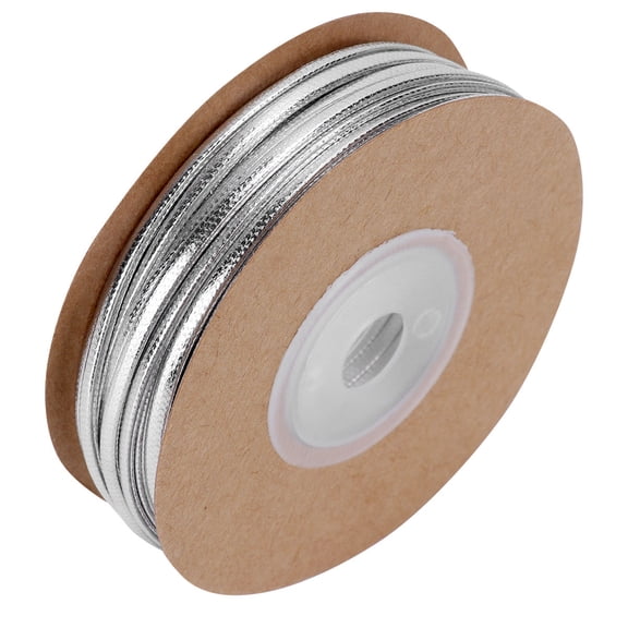 Minkissy DIY Plated Silver Cord for Beading and Braiding Jewelry Crafting with Roll Spool